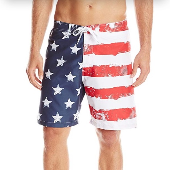Teal Cove Other - ❗️LAST PAIR❗️🎉HP🎉🆕USA Flag Short Black/White